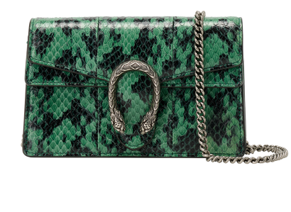 Super Mini Dionysus, &pound;750, Handbags, Green, Leather, Front view